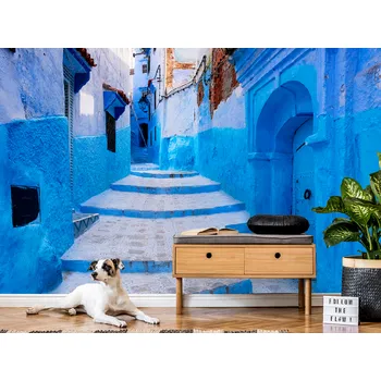 Tapeta Tapeta modré město chefchaouen v maroku