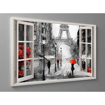 Obraz Obraz olejomalba rušná paříž Rozměr: 90 x 60 cm