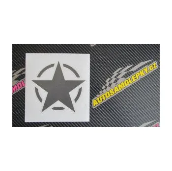 samolepka Hvězda US Army 001 (07 - bordó vínová) SAMOLEPKA NA AUTO, NÁLEPKA, FÓLIE, POLEP, TUNING, VLASTNÍ TEXT, TISK, AUTOSAMOLEPKY.cz, POLEPY, OBRÁZEK, LOGO, 3D STICKERS