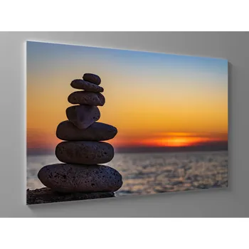 Obraz Obraz zen kameny na pláži Rozměr: 60 x 40 cm