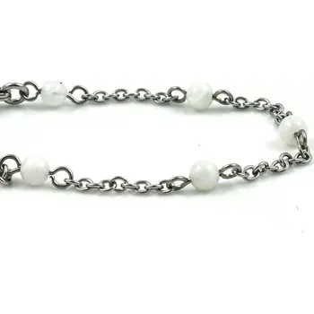 Náramek Náramek Řetízkový s měsíčním kamenem