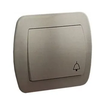 vypínač Jednopólový vypínač Simon Akord AD1/29 satén metalický