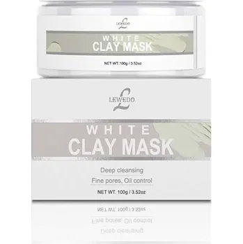 Pleťová maska LEWEDO Maska z bílého jílu pro čištění mastné pleti 100g