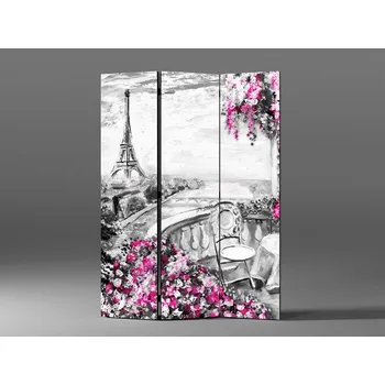 Paraván Paraván malba s výhledem na eiffelovou věž Rozměr: 135 x 180 cm