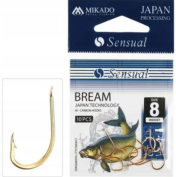 Rybářský háček Háčky s otřepem Mikado Sensual BREAM 10 ks