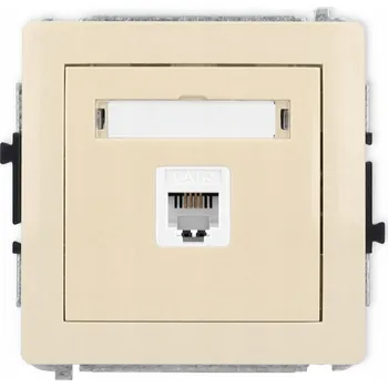 Elektrická zásuvka Telefonní zásuvka nástěnná Karlik béžová