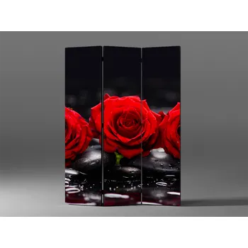 Paraván Paraván růže a kameny Rozměr: 135 x 180 cm