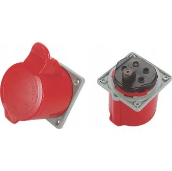 Elektrická zásuvka Červená nástěnná Elektrická Zásuvka Tarel