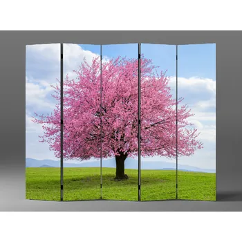 Paraván Paraván růžový kvetoucí strom Rozměr: 225 x 180 cm