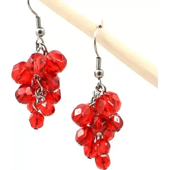 Náušnice Náušnice Červený rybíz var. cos