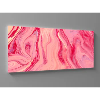 Obraz XXL obraz růžová abstrakce Rozměr: 200 x 100 cm