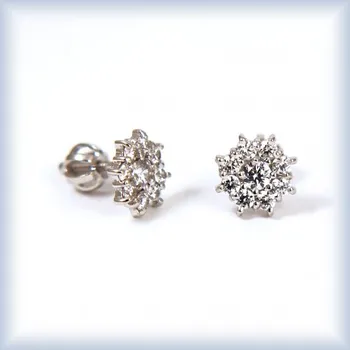 Náušnice žluté zlato