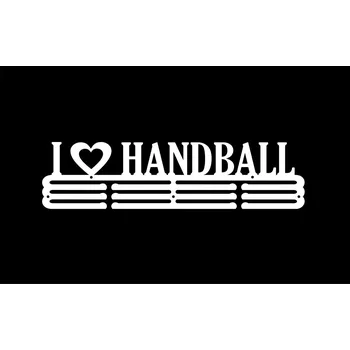Věšák I love Handball #2 BÍLÝ Věšák na oblečení 60 cm
