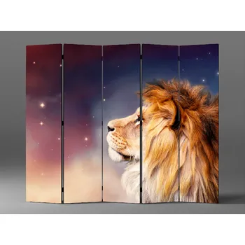 Paraván Paraván lev a měsíc Rozměr: 225 x 180 cm