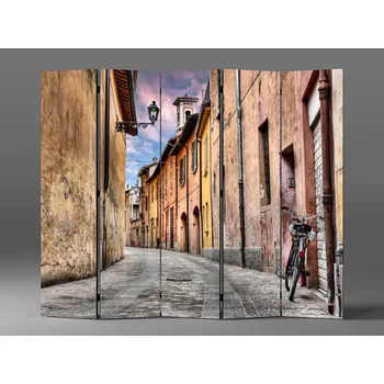 Paraván Paraván zatoulená ulička Rozměr: 225 x 180 cm