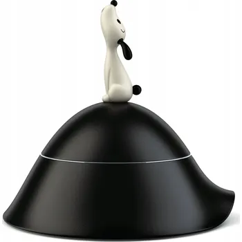 Miska pro psa Jedna plastová miska Alessi černá 0,6 l