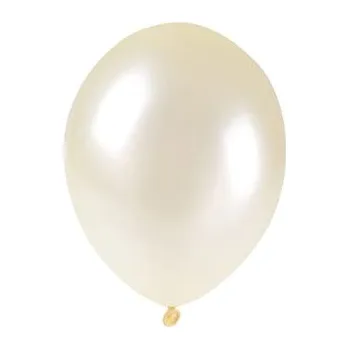 Balónek Balónky metalické 100 ks béžové