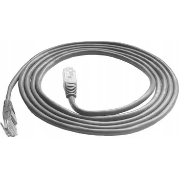 Síťový kabel Patchcord WW U/UTP 5e RJ45 / RJ45 1 m šedý (propojovací kabel)