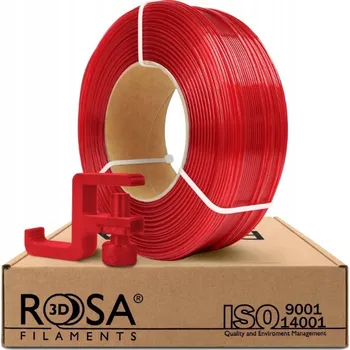 3D tisk Náplň Filamentu PCTG Rosa3D Red TR Průhledný Červená 1kg