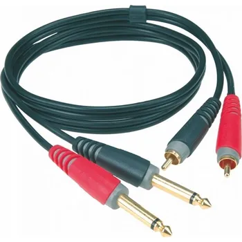 Audio kabel Kabel RCA - jack 6,3 mm Klotz AT CJ 0600 6 m