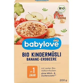 Babylove BIO Cereální Müsli s Jahodami a Malinami