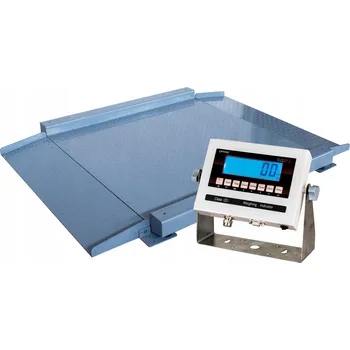 Průmyslová váha NÁJEZDOVÁ PLOŠINOVÁ VÁHA 100x100cm 1,5t SKLADOVÁ PRO VOZÍKY S ÚŘEDNÍM OVĚŘENÍM