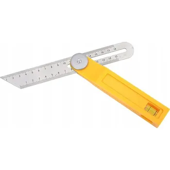 Úhloměr Nastavitelný úhelník s pokosnicí 30 cm ABS + HLINÍK VODVÁHA 1 LIBELA