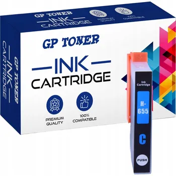 Inkousty pro HP DeskJet 3525 4615 4625 5525 6525 655XL Cyan