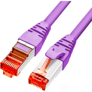 Síťový kabel PATCHCORD GETFORT CAT.6A S/FTP LSOH kabel 3m fialový