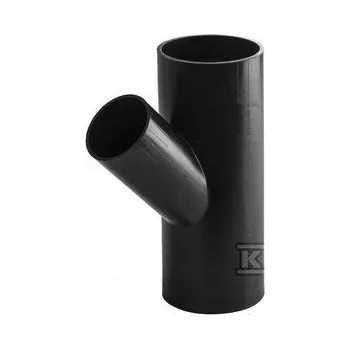 rozdělovač topení T-rozdělovač PEHD 110x63/45 S12.5, černý, QS (Qu