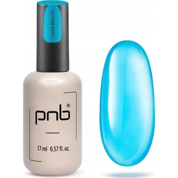 Lak na nehty Stavební gel na nehty PNB UV/LED Strong Iron Gel 014 Crystal Blue 17 ml