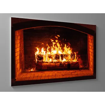 Obraz Obraz hořící krb Rozměr: 60 x 40 cm