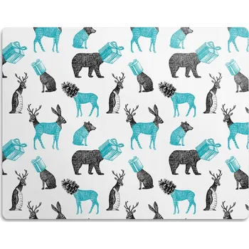 Miska pro psa Podložka pod misky, ochranná ochranná podložka pro psy a zvířata, 45x35 cm