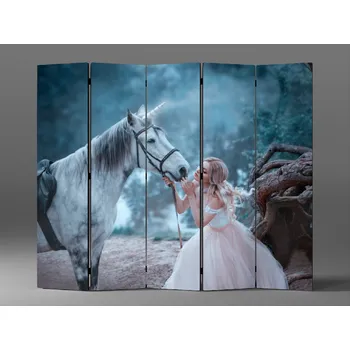 Paraván Paraván jednorožec a víla Rozměr: 225 x 180 cm