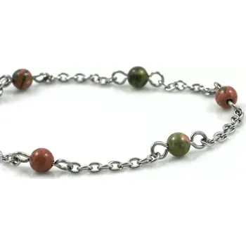 Náramek Náramek Řetízkový s unakitem