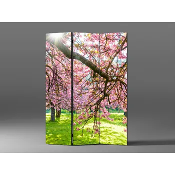 Paraván Paraván větve kvetoucí třešně Rozměr: 135 x 180 cm