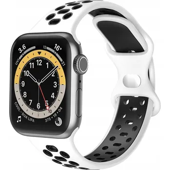 Řemínek na hodinky Náhradní řemínek pro hodinky Apple Watch 5 6 7 8 9 10, bílý