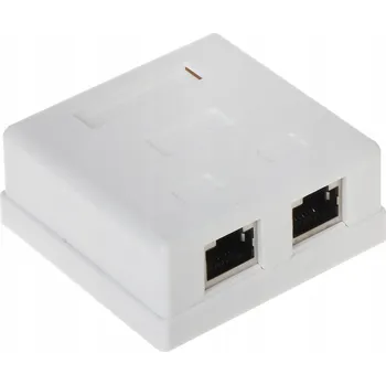 Elektrická zásuvka DVOJITÁ ZÁSUVKA RJ45-2G5/6 ABCV