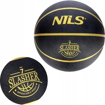 Basketbalový míč Basketbalový míč pro vnitřní i venkovní použití vel. 7 Nils NPK270, černý