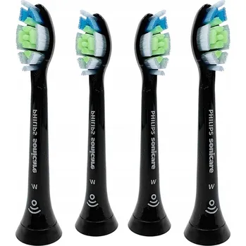 Elektrický zubní kartáček Náhradní Hlavice k zubním kartáčkům Philips W Optimal White HX6064/11 standardní černé 4 ks