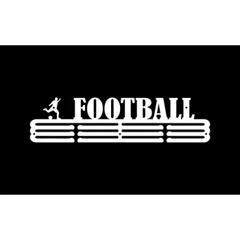 Věšák Fotbal #2 - BÍLÝ Věšák na medaile Fotbal