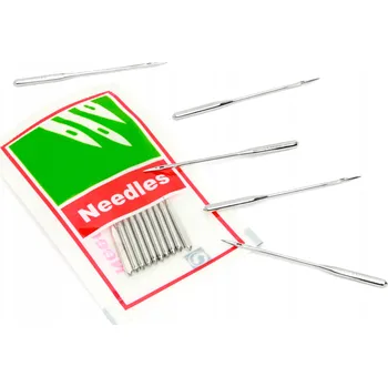 Příslušenství k šicímu stroji Sada jehel do šicích strojů Singer, stříbrné