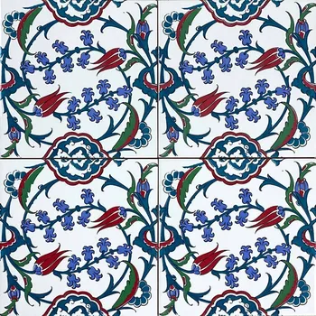 Dlažba Barevné keramické obkládačky 20x20 do koupelny, turecké Iznik - Pinar