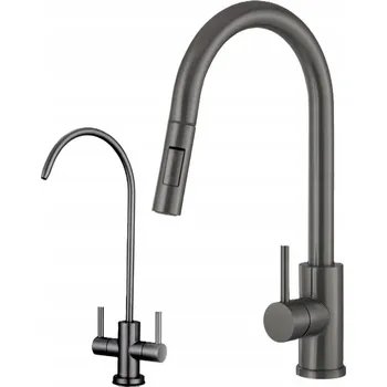 Vodovodní baterie Stojánková kuchyňská baterie CHDE GUN GREY bílá, černá, stříbrná, šedá, zlatá