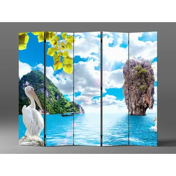 Paraván Paraván pelikán v thajsku Rozměr: 225 x 180 cm