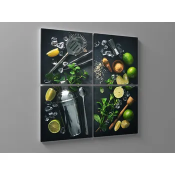 Obraz Obrazy mojito ingredience Rozměr: 40 x 40 cm