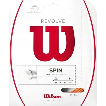 Struna na výplet tenisové rakety Tenisový výplet WILSON REVOLVE oranžový 1,30 mm, 12 m