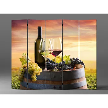 Paraván Paraván sklenice vína Rozměr: 225 x 180 cm