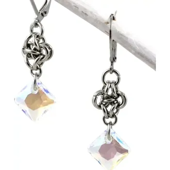 Náušnice Visací náušnice Swarovski Princess Crystal Shimmer