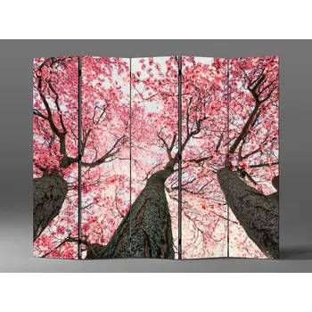 Paraván Paraván růžové kvetoucí stromy Rozměr: 225 x 180 cm